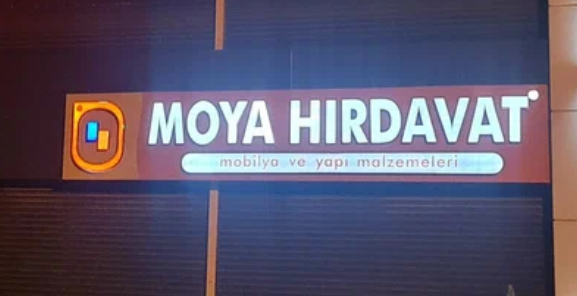 Moya Yapı Market mağaza tabelası